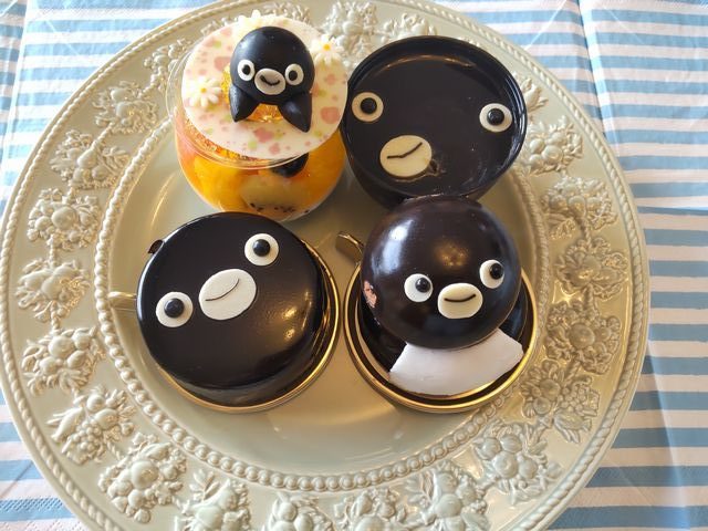 スイカペンギンケーキ